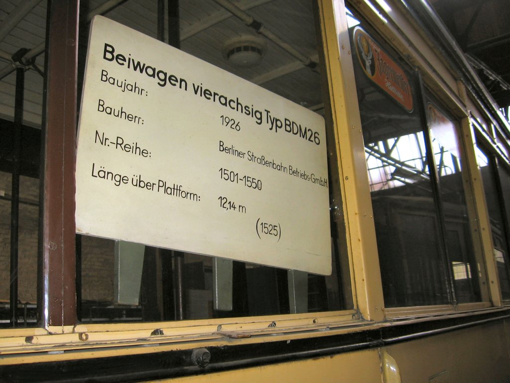 Detail zum Beiwagen, Depot Niederschnhausen