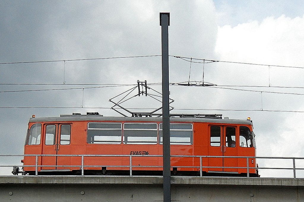 Gotha-Tw als Arbeitswagen auf der Brcke Bhf Erfuurt-Nord. 2010