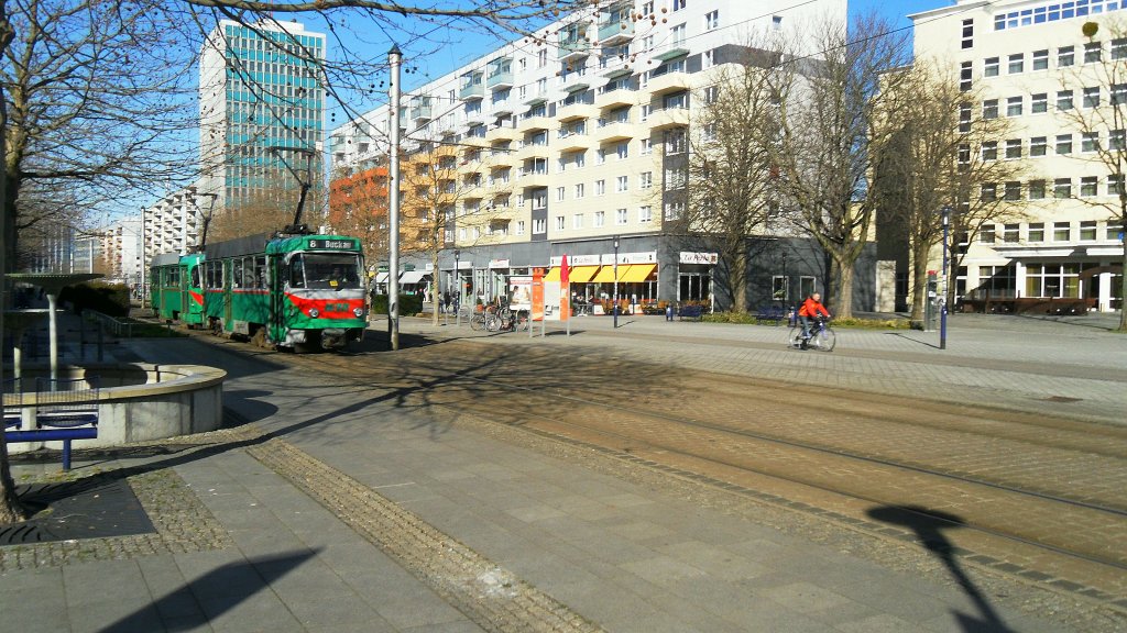 Innenstadt Magdeburg mit linie 8