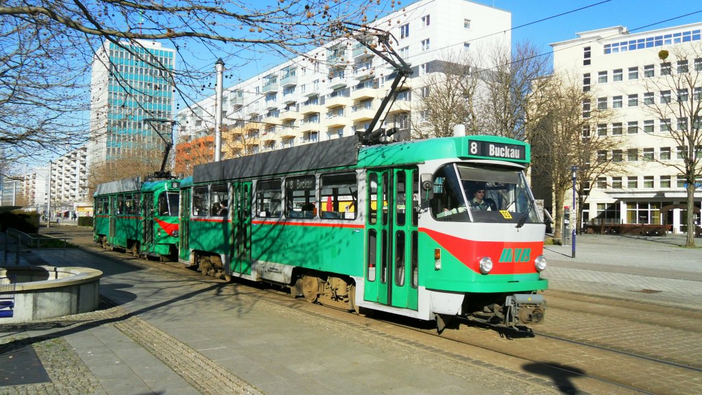 tatra-Zug  in der innenstadt, 2012