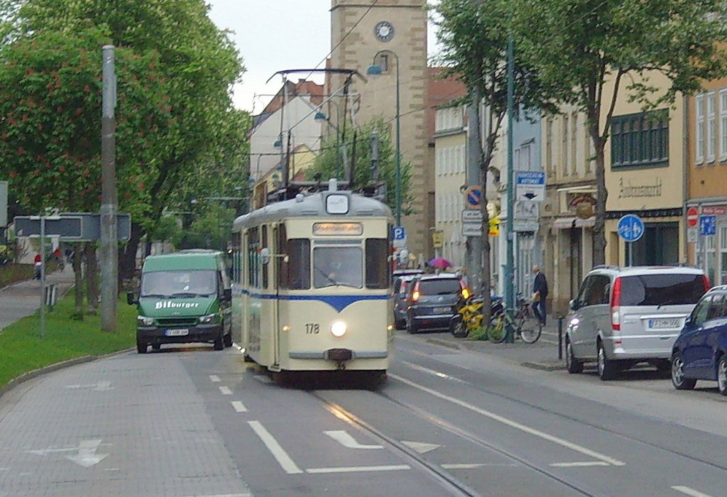 Tw 178 in der Andreasstrasse, Erfurt 2010