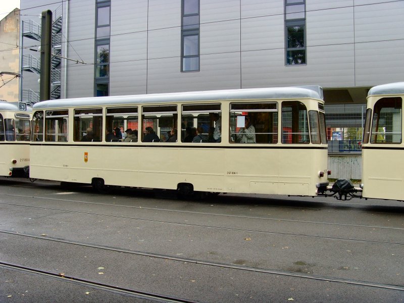 1. Beiwagen des REKO-Zuges in der Wendeschleife Langenbeckstrasse, Berlin Oktober 2009