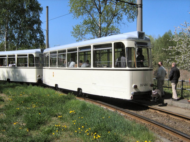 2. Beiwagen des REKO-Zuges, Schleife Rosenthal Nord,  19.4.2009