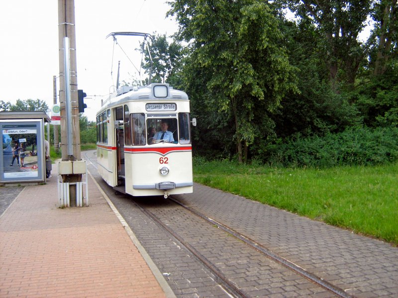 Gotha-Tw 62 kurz vor der Abfahrt in Sandow, Cottbus 6.6.2009