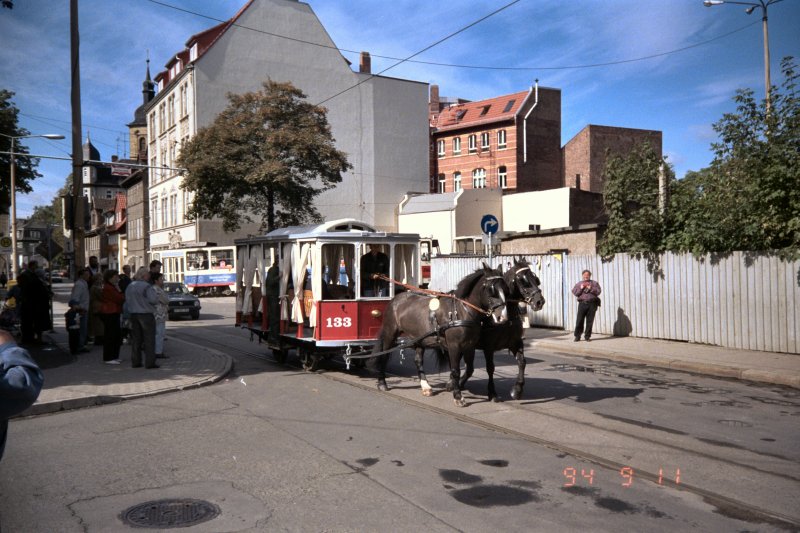 Pferdebahn, Sonderfahrt 1994 in Erfurt