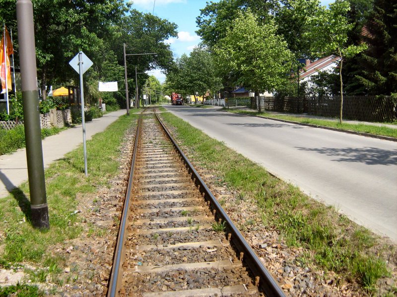 Streckenfhrung Woltersdorfer Strassenbahn II - 23.5.2009