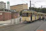 Berlin - Tw  5984 Hist. Strassenbahnzug Typ T24 am Nordbahnhof, Berlin 