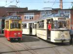 Gotha-Zug Tw 49 und LOwa-Tw 38 am alten Depot Bachgasse, 9.