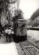 Tw der Kirnitzschtalbahn in Bad Schandau (ex Erfurt), vor 1989