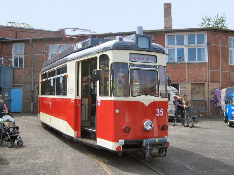 ZR-Triebwagen 35 im alten depot Bachgasse, 9.5.2009