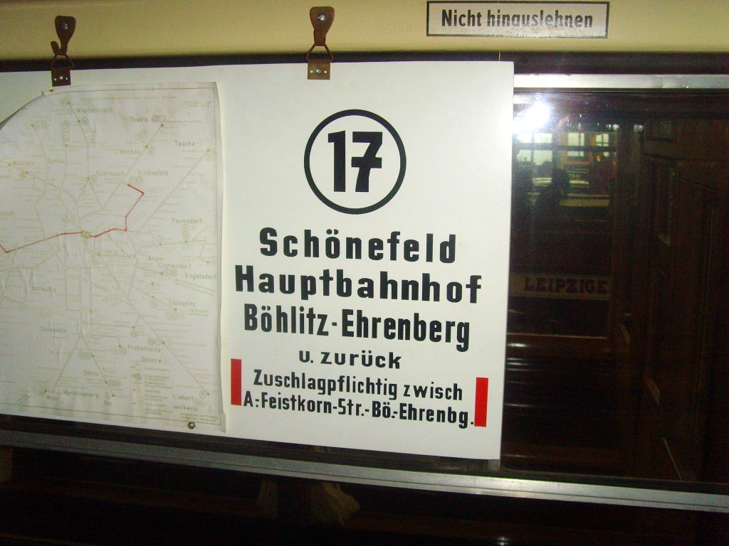 Linienschild Linie 17 im Tatra