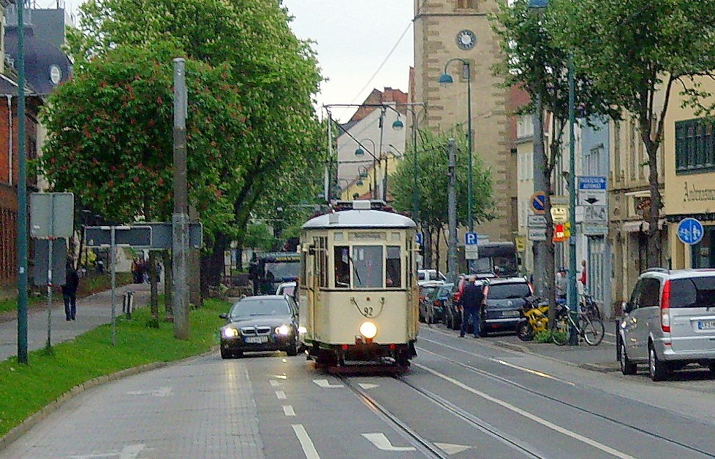 Tw 92 in der Andreasstrasse, Erfurt 2010