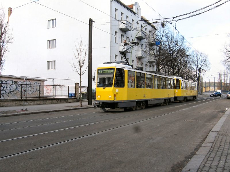 Doppeltraktion T6A in Schneweide, Linienverkehr 2006
