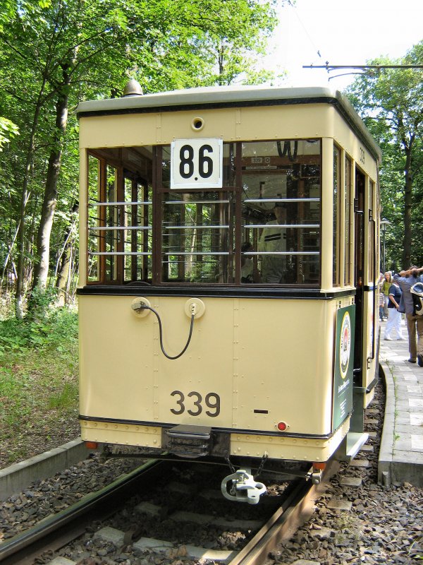 Hist. Beiwagen 339 auf einer Themenfahrt Sommer 2007