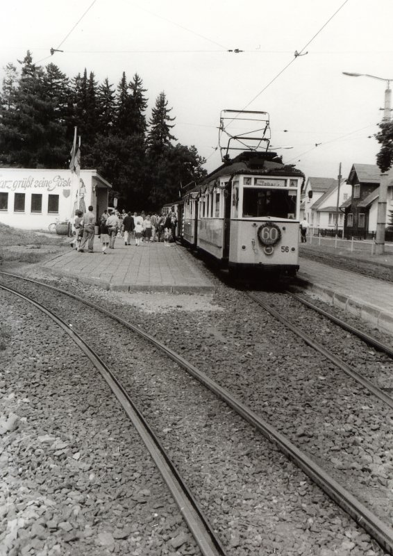 Hist. Waldbahnzug in Tabarz, um 1986