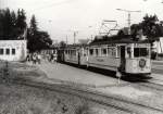 Hist. Waldbahnzug in Tabarz, Sonderfahrt zum Jubilum - um 1986